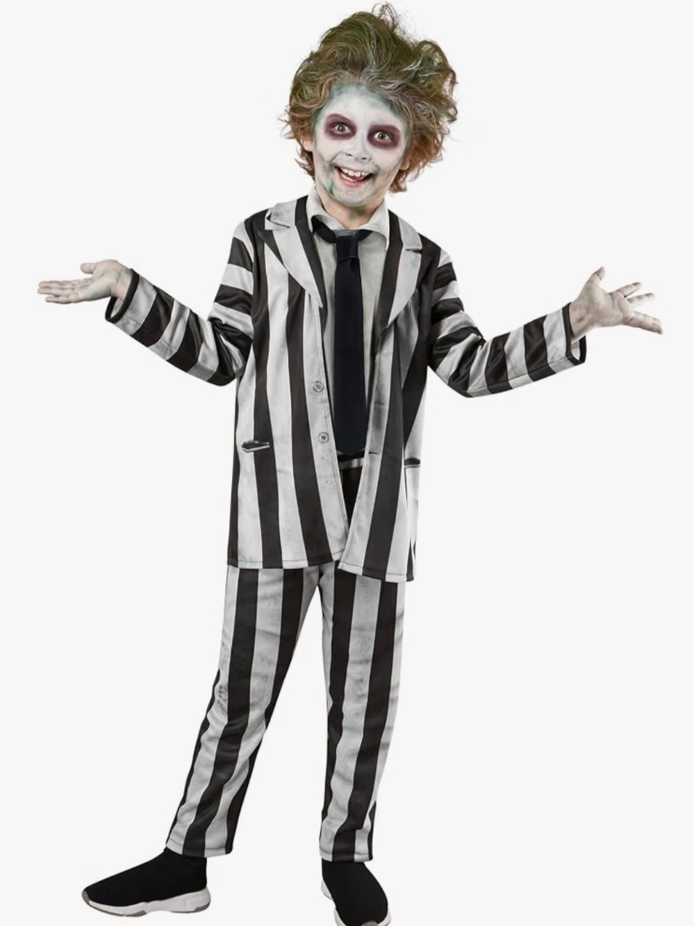 Beetlejuice Kids Halloween Costume Small (6) & Medium (7-8)
